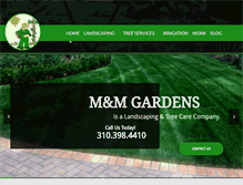 Tablet Screenshot of mmgardens.com